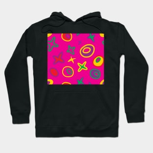 Pink Y2K Fish Stars Tiny Donuts Foodie Hoodie